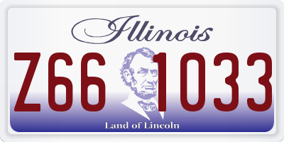 IL license plate Z661033