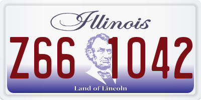 IL license plate Z661042
