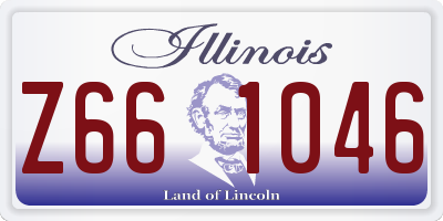 IL license plate Z661046