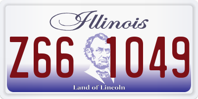IL license plate Z661049