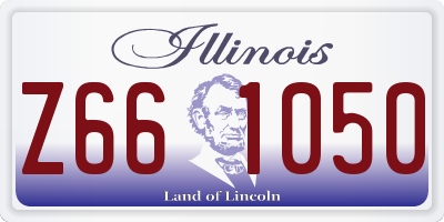 IL license plate Z661050