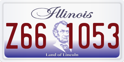 IL license plate Z661053