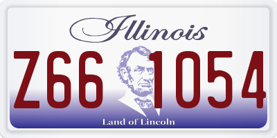 IL license plate Z661054