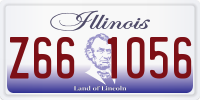IL license plate Z661056