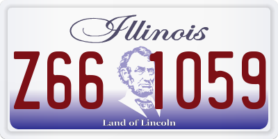 IL license plate Z661059