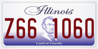 IL license plate Z661060