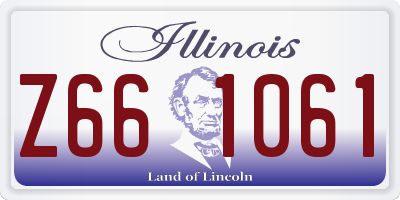 IL license plate Z661061
