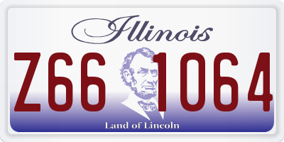 IL license plate Z661064