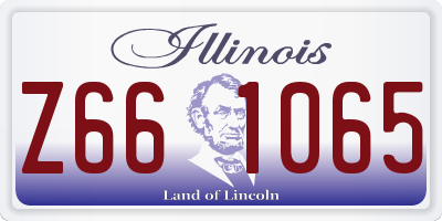 IL license plate Z661065