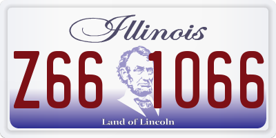 IL license plate Z661066