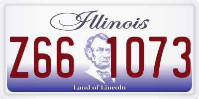 IL license plate Z661073