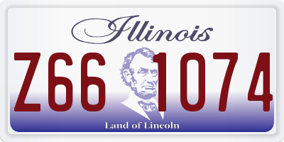 IL license plate Z661074