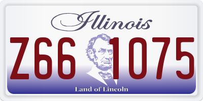 IL license plate Z661075