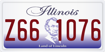 IL license plate Z661076