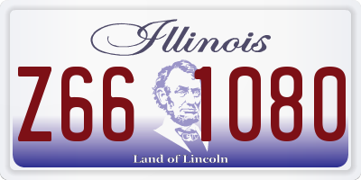 IL license plate Z661080