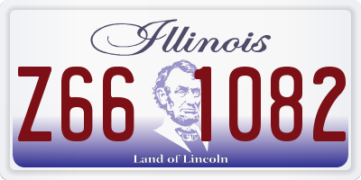 IL license plate Z661082