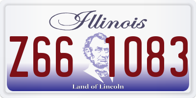 IL license plate Z661083