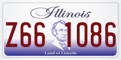 IL license plate Z661086