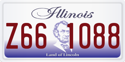 IL license plate Z661088