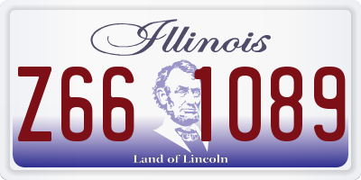IL license plate Z661089