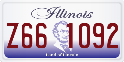 IL license plate Z661092