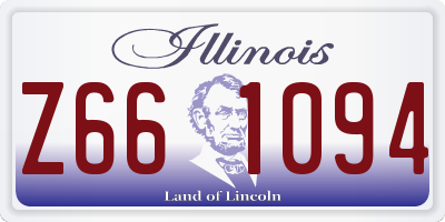 IL license plate Z661094