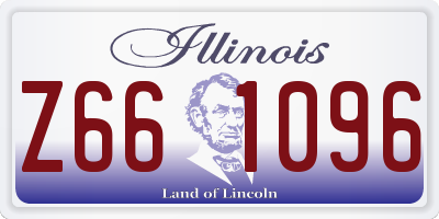 IL license plate Z661096