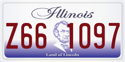 IL license plate Z661097