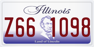 IL license plate Z661098