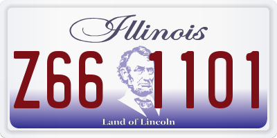 IL license plate Z661101