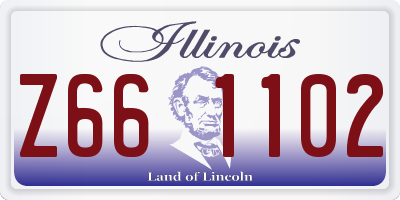 IL license plate Z661102