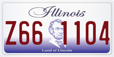 IL license plate Z661104