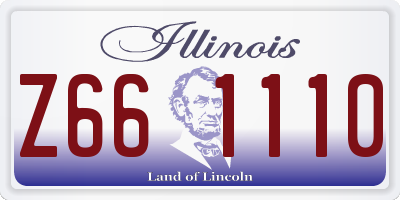 IL license plate Z661110
