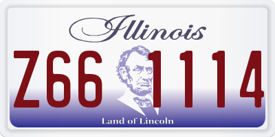 IL license plate Z661114