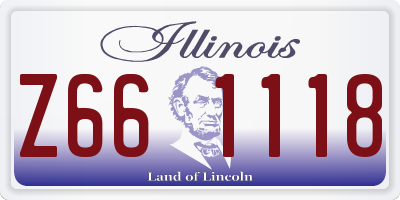 IL license plate Z661118