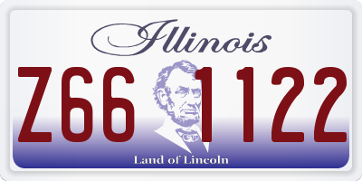 IL license plate Z661122