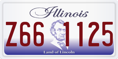 IL license plate Z661125