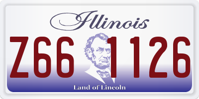 IL license plate Z661126