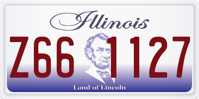 IL license plate Z661127
