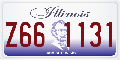 IL license plate Z661131