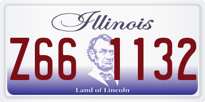 IL license plate Z661132