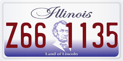 IL license plate Z661135