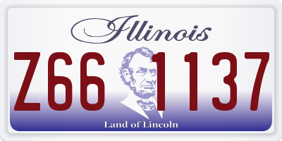 IL license plate Z661137