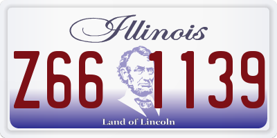 IL license plate Z661139