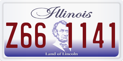 IL license plate Z661141