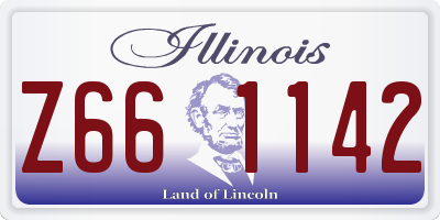 IL license plate Z661142