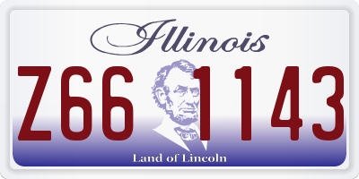IL license plate Z661143