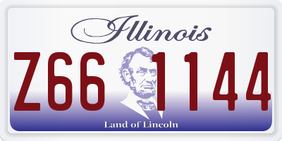 IL license plate Z661144