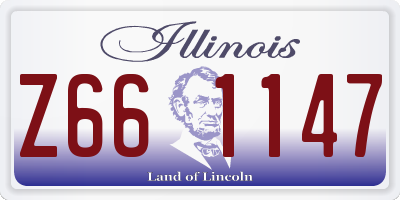 IL license plate Z661147