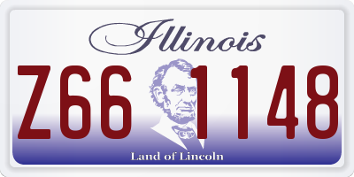 IL license plate Z661148